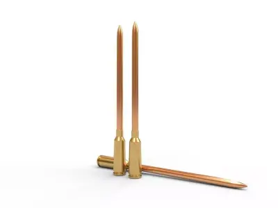 45x40mm Ammo Low-poly 3D model