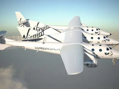 Virgin Galactic Shuttle 3D model