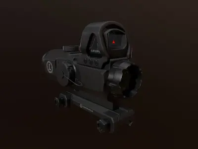 Leupold HAMR With Deltapoint 2 aimpoint Low-poly 3D model