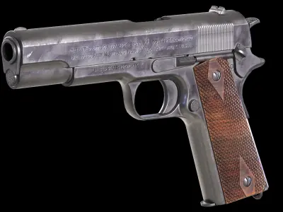 WEAPONS PACK LOW-POLY PBR Low-poly 3D model