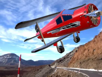 Sports Plane  Low-poly 3D model