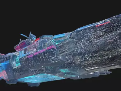 Sci-Fi Spaceship JT-593 3D model