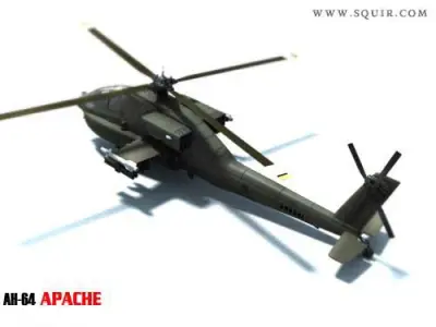 AH-64 Apache 3D model