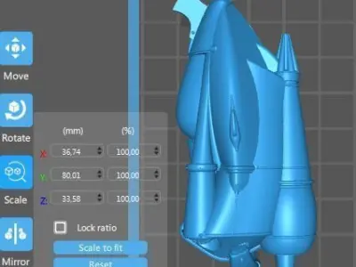 Retro Space Car - 01 3D print model