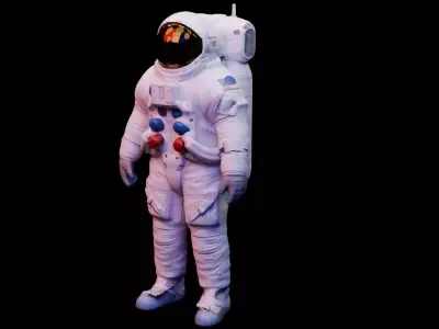 Astronaut Spacesuits 3D Model Low-poly 3D model