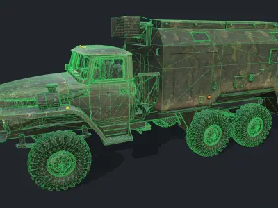 URAL 4320 Low-poly 3D model
