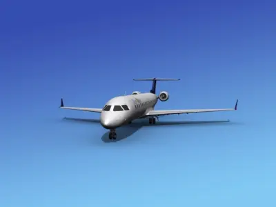 Bombardier CRJ700 Air One 3D model