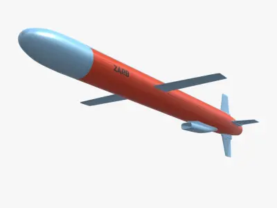 ZARB Pakistan Navy Anti-Ship Cruise Missile 3D model