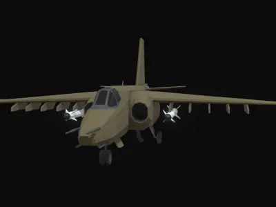 SU-25 Low Poly Low-poly 3D model
