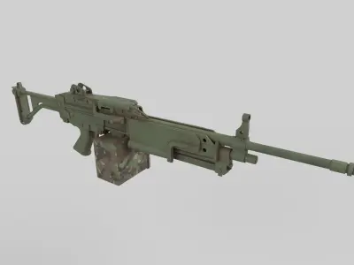 Machine gun  3D model