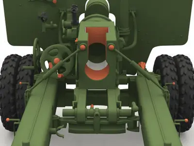 Bs3 antitank no map 3D model