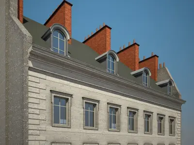 Old Building X 3D model