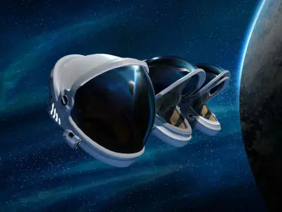Space Helmet Low-poly 3D model purchase