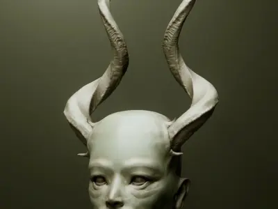 HORNS - 60 part IMM and VDM brush plus OBJs 3D model