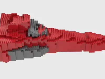 Lego Space Ship 3D model