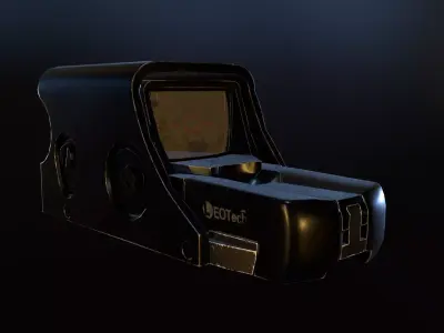 EOTech 551 Holographic Weapon Sight Low-poly Low-poly 3D model