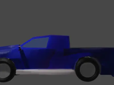 LOW POLY TRUCK MODEL pickup Low-poly 3D model