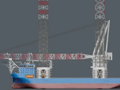 Jack-up Construction 3D model