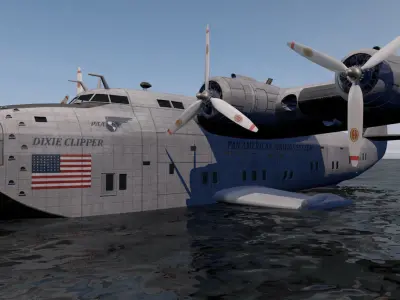 Boeing B-314 Clipper - C-98 3D model