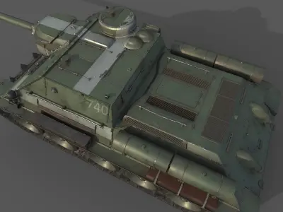 SU-100 USSR 3D model