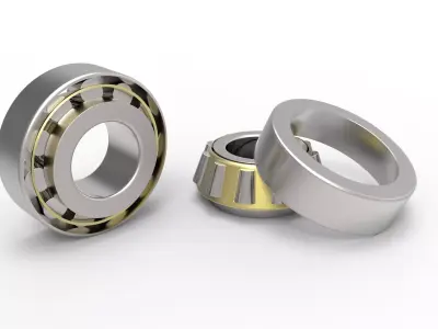 Angular contact roller bearing 3D model