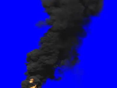 FumeFX Large Scale Smoke and Fire 3D model