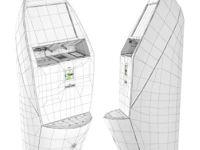KLM self-service kiosk 3D model