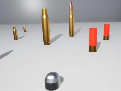 Ammo pack Free low-poly 3D model