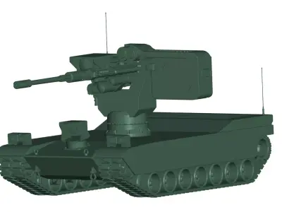 robotic Remote controlled weapon station 3D model