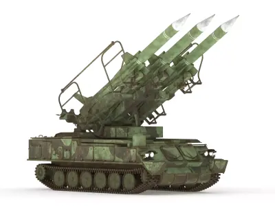 2K12 Krub Low Poly Free 3D model