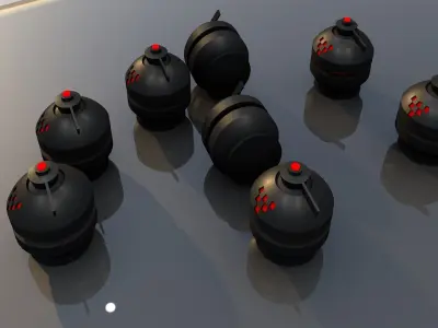 Sci Fi Grenade 3D model