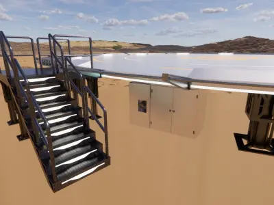 Sci-fi Landing Pad 002  3D model