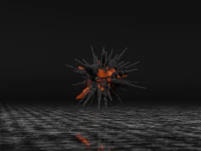 Flak Explosion Pack 3D model 3D model