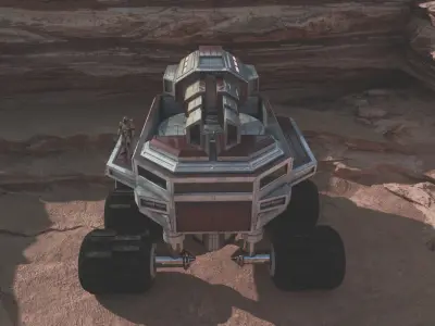 Scifi Truck Canon  Free 3D model