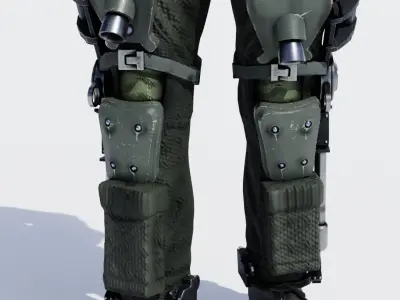 Space mech pilot 3D model