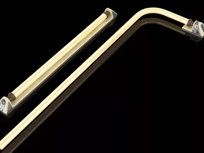 Sci-fi Neon Lamp PBR 3D model