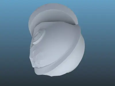 Cyber-Skull Bust PM-105 3D print model
