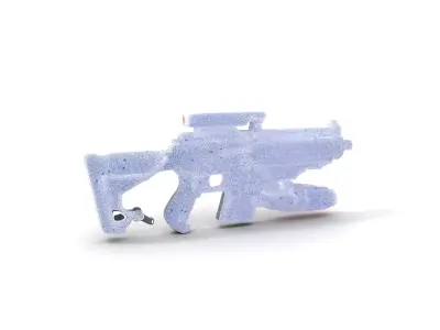 Futuristic Plasma Rifle model pack Low-poly 3D model