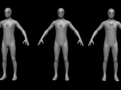 Spidey Base Mesh Free 3D model