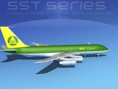 Boeing 707-320 SS TMA Lebanon 3D model