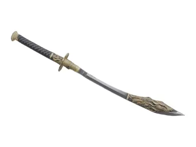 Dragon Samurai Sword Free 3D model