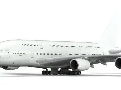 Airbus A380 clearpaint - element 3D 3D model