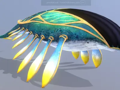 SKY WHALE Sea Whale Multi Action 3D model