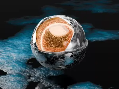 Futuristic Kinetic Energy Sphere 3D model