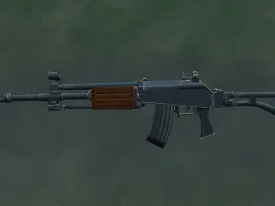 Assault Rifle Galil Arm 556 - Asset Free low-poly 3D model