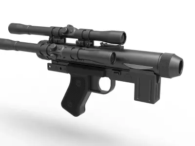 Blaster pistol SE-14C from the movie Star Wars A New Hope 3D model