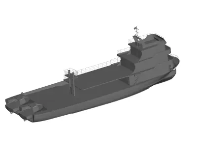 Ship 1 tugboat 3D model