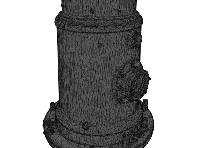 Corroded Submarine Periscope 3D Model 3D model