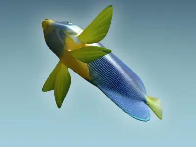 Anglefish 8 angelfish 3D model