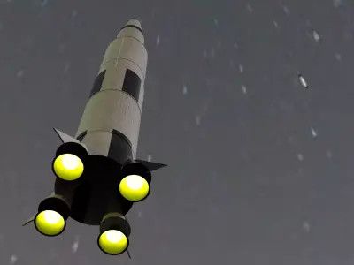 Saturn V Spaceship Free 3D model